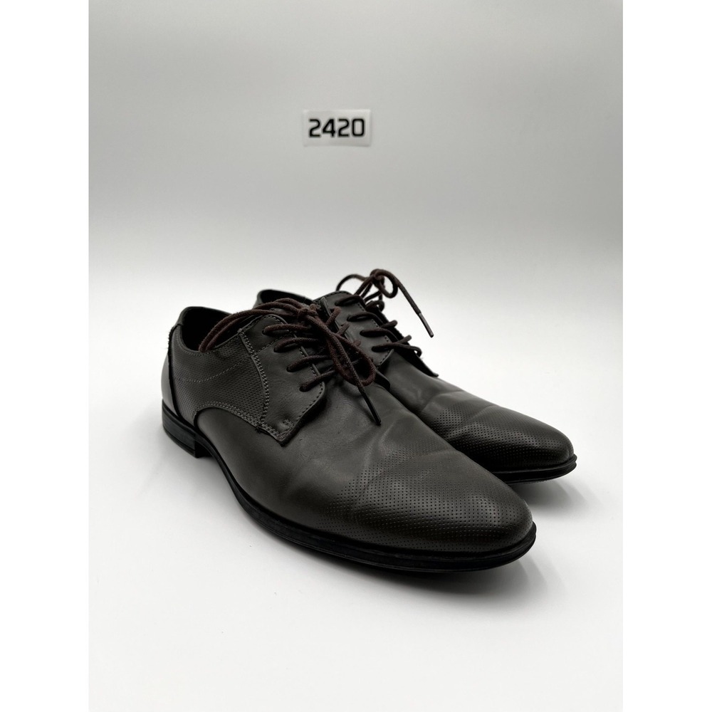 Call It Spring Townfield Men's 7.5 Dress‎ Shoes Black Leather Lace Up Oxfords
